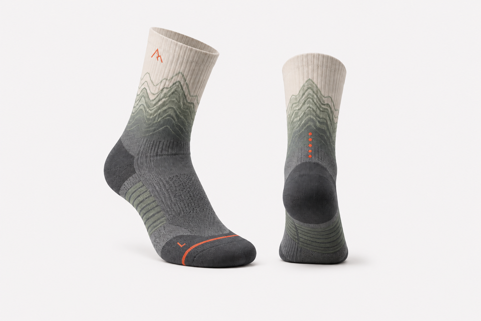 Summit Running Sock in Summit Grey